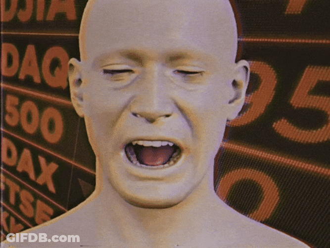 Stock Market Crash Crying Animated Man GIF