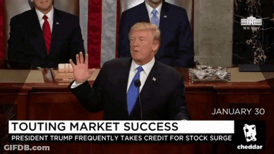 Stock Market Crash Donald Trump Speech GIF