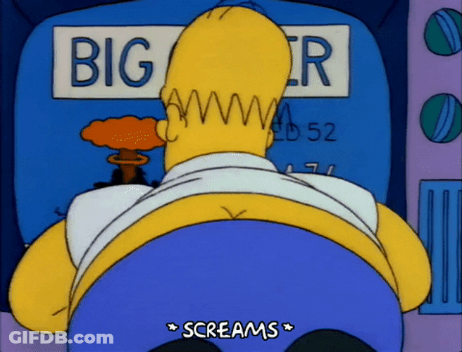 Stock Market Crash Homer Simpson Screaming GIF