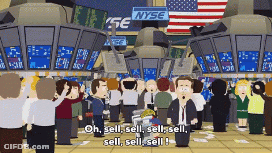 Stock Market Crash People Panicking South Park GIF