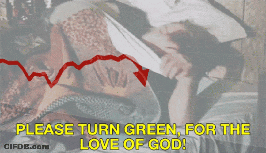 Stock Market Crash Plummeting Red Arrow GIF