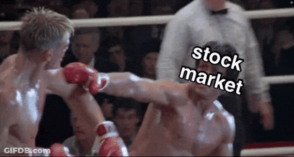 Stock Market Crash Rocky Balboa Face Swap GIF