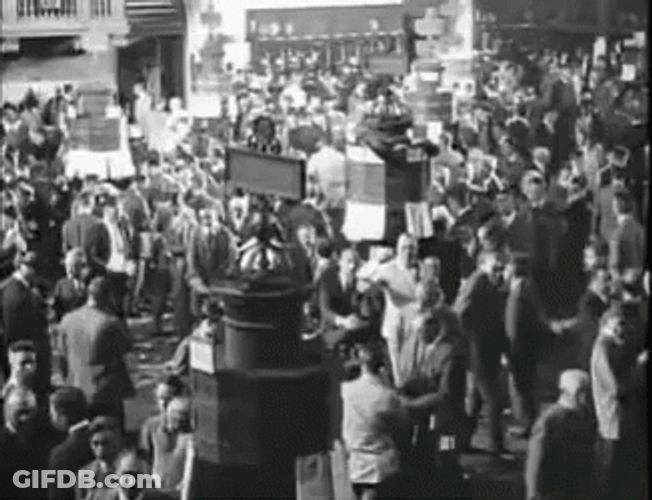 Stock Market Crash Vintage Clip GIF