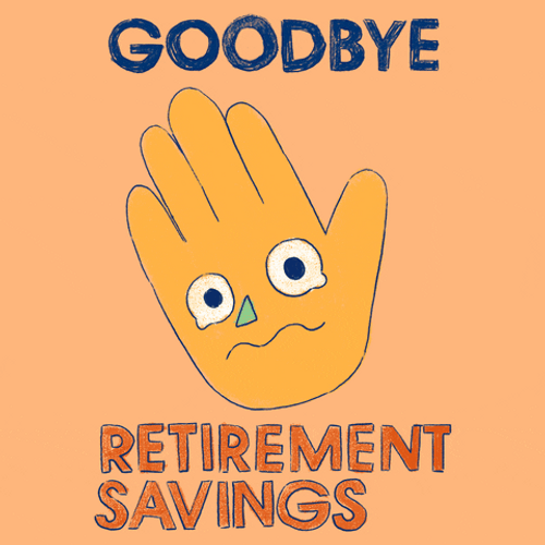 Stock Market Crash Waving Crying Hand Goodbye GIF
