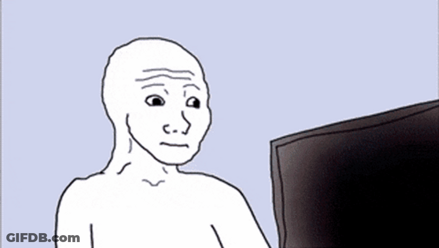 Stock Market Crash Wojack Meme Face GIF