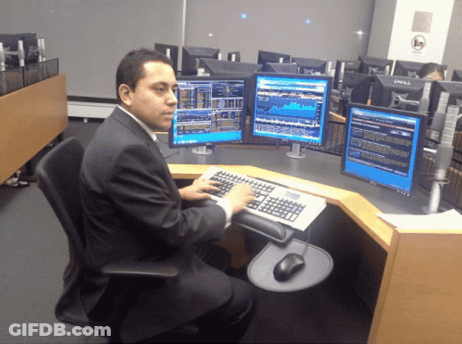 Stock Market Wall Street Expert Computers GIF