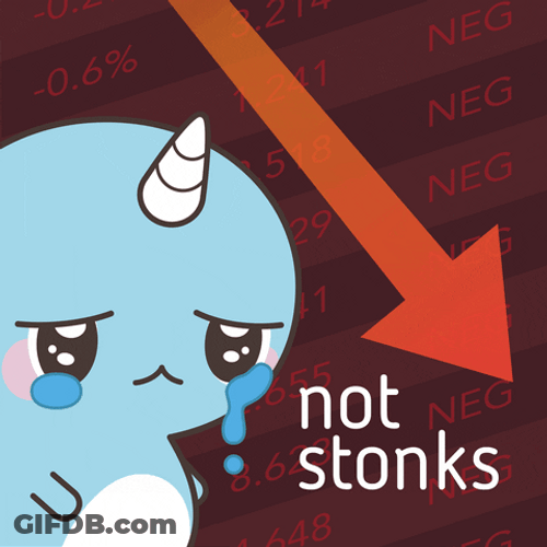 Stocks Going Down Naru Then Narwhal GIF