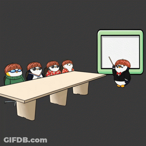 Stocks Going Up Pudgy Penguins Meeting GIF