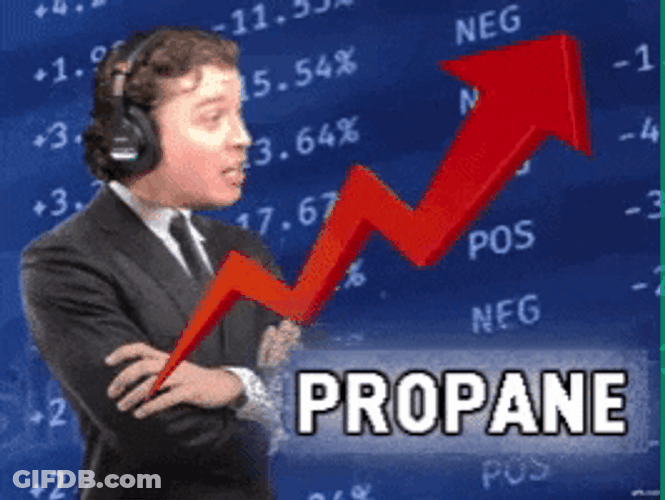 Stocks Propane Going Up Funny Guy Shocked GIF