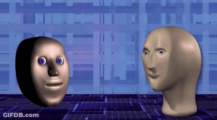 Stocks Stonks Follow Me Mannequin Meme Man GIF