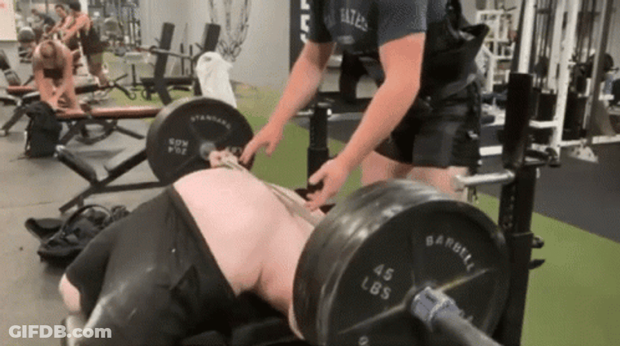 Stomach Bench Press GIF