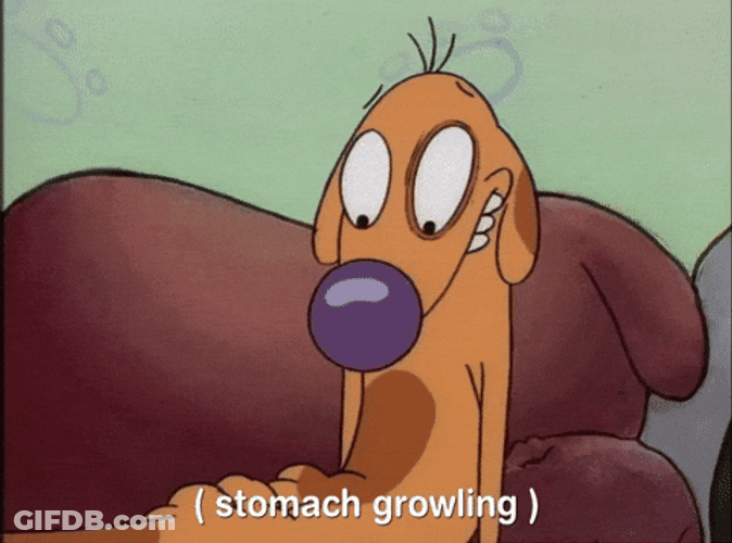 Stomach Growling CatDog GIF