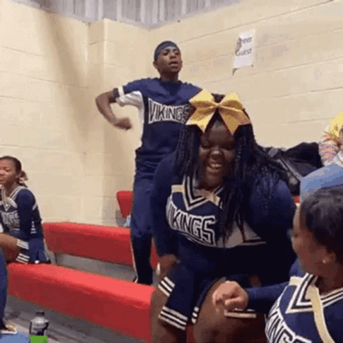 Stomping Cheerleader Dance GIF