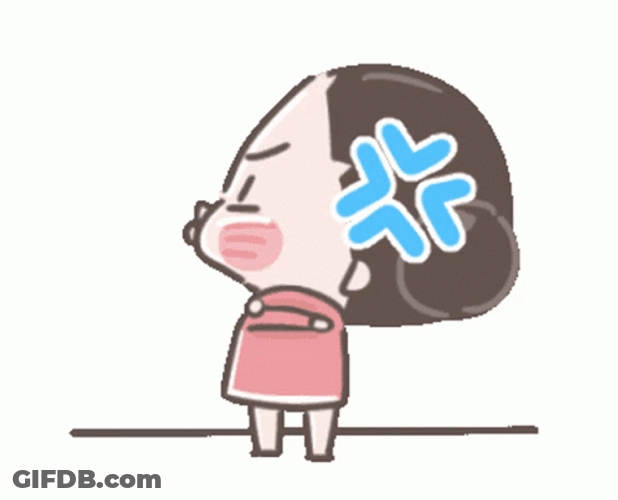 Stomping Cute Mad Girl GIF
