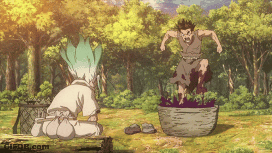 Stomping Dr. Stone GIF