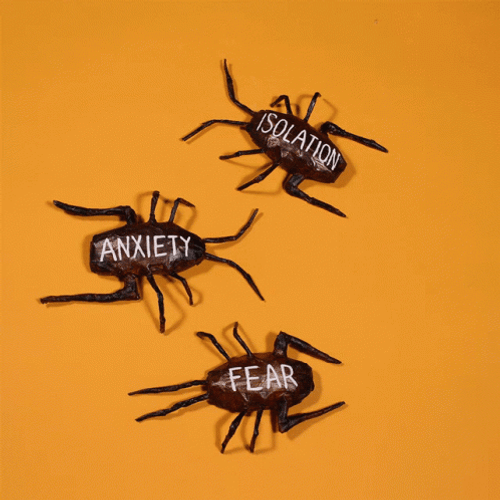 Stomping Fear Anxiety And Isolation Bug GIF