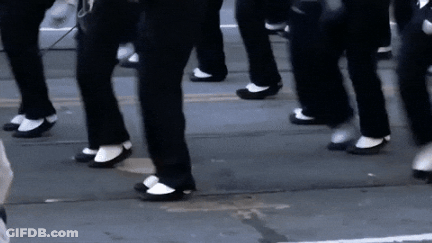 Stomping Feet Parade GIF