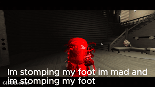 Stomping Foot Angry Video Game GIF