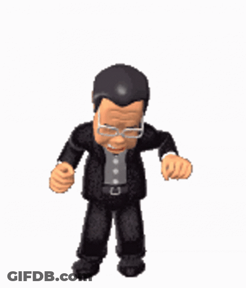 Stomping Old Man 3D GIF