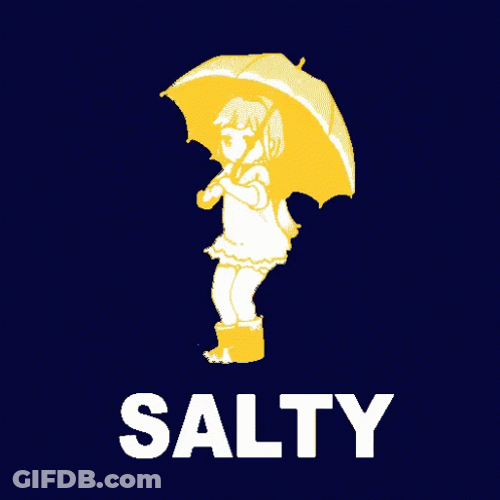 Stomping Salty Yellow Girl GIF