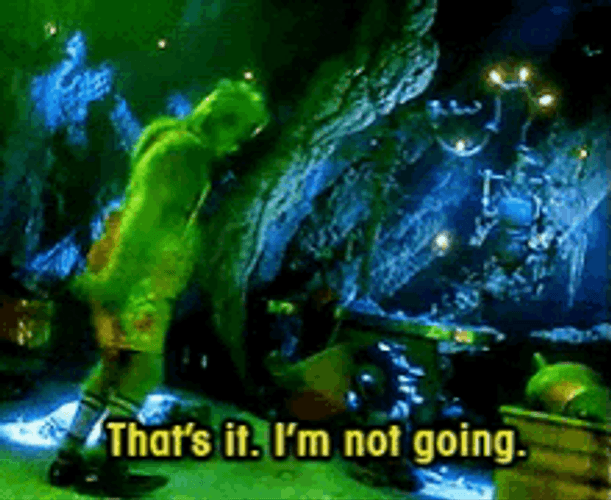 Stomping Tantrum Cute Grumpy Grinch Meme GIF