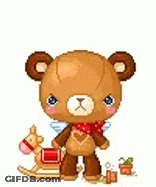 Stomping Teddy Bear GIF