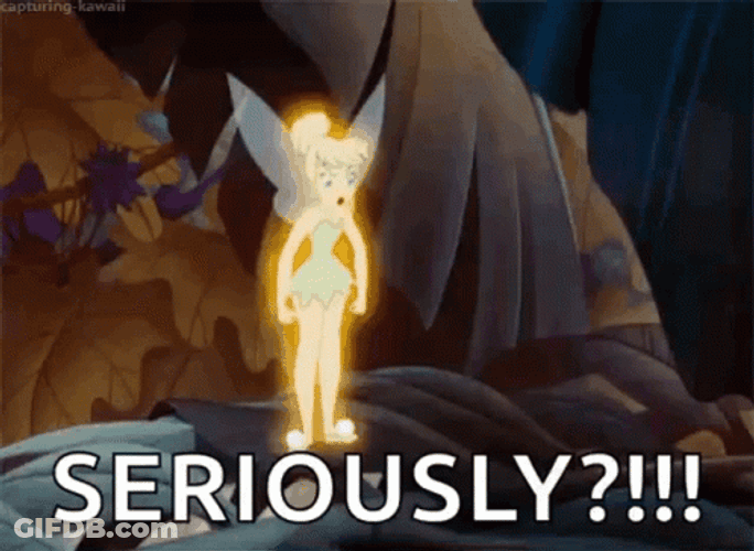 Stomping Tinker Bell Seriously GIF