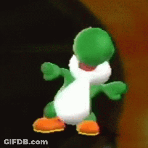 Stomping Yoshi No Eyes GIF