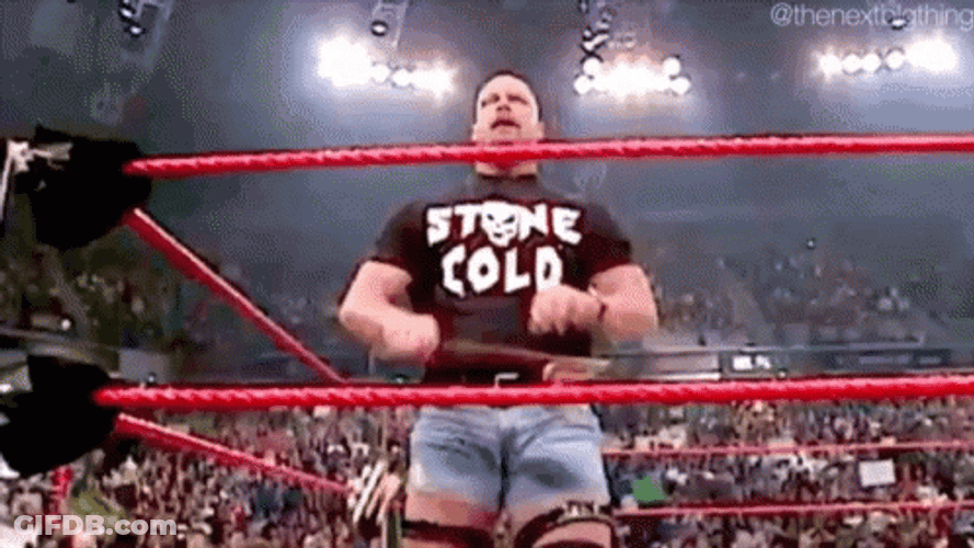 Stone Cold Beer Austin Power Showing Belt GIF