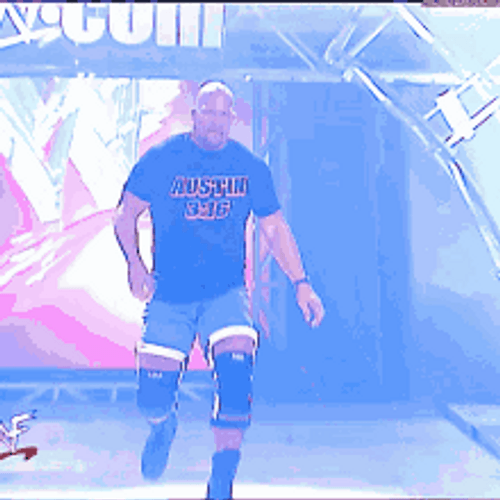 Stone Cold Casual Entrance Walk GIF