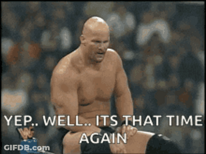 Stone Cold Checking Time GIF
