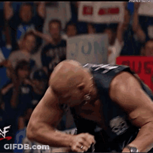 Stone Cold Claiming Victory GIF