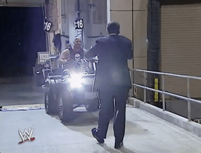 Stone Cold Steve Austin Bumping Vince McMahon GIF