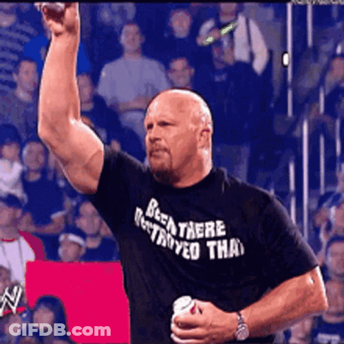 Stone Cold Steve Austin Drinking Beer GIF