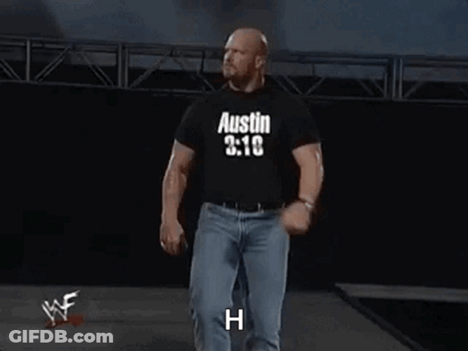 Stone Cold Steve Austin Walking GIF