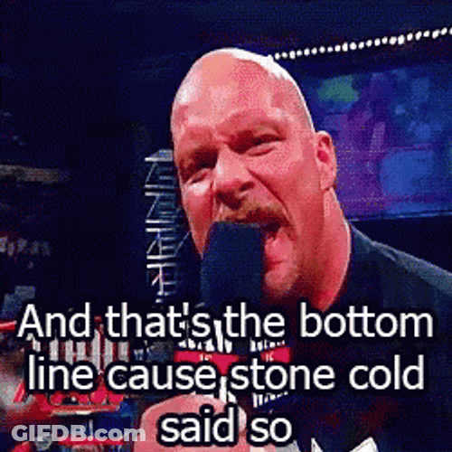 Stone Cold Stunner Cocky Steve Austin Speech GIF