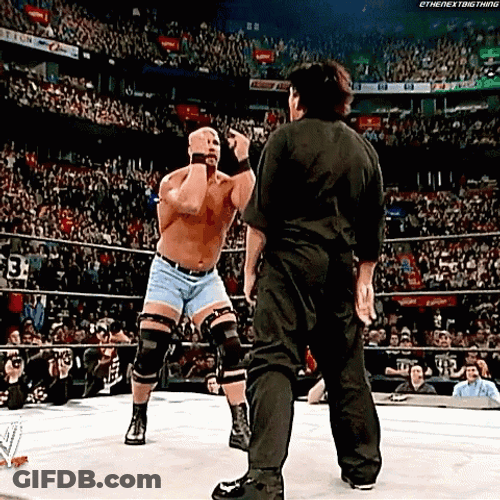 Stone Cold Stunner On Eric Bischoff GIF