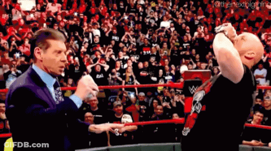 Stone Cold Stunner Surprise Attack Vince McMahon GIF