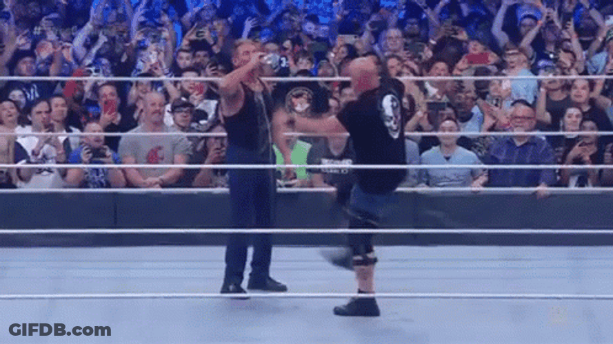 Stone Cold Stunner Wrestlemania 2022 GIF