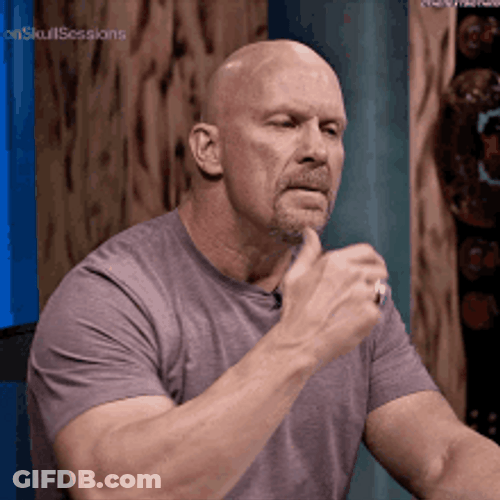 Stone Cold Thinking Deeply GIF