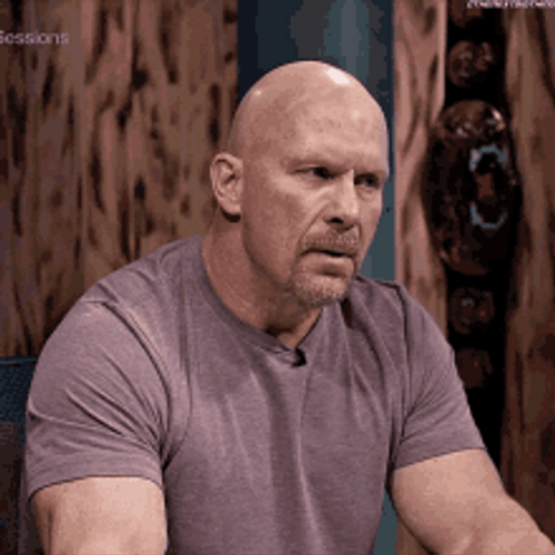 Stone Cold Wondering And Thinking GIF