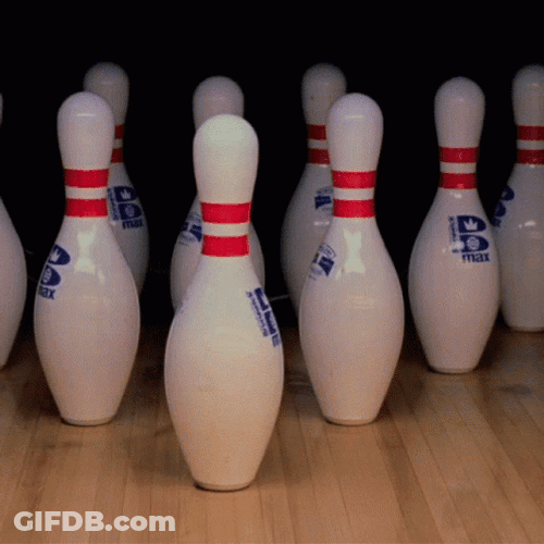 Stoned Ape Bowling Pin Strikeout GIF
