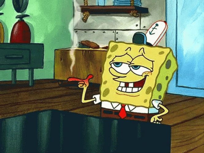 Stoner SpongeBob GIF