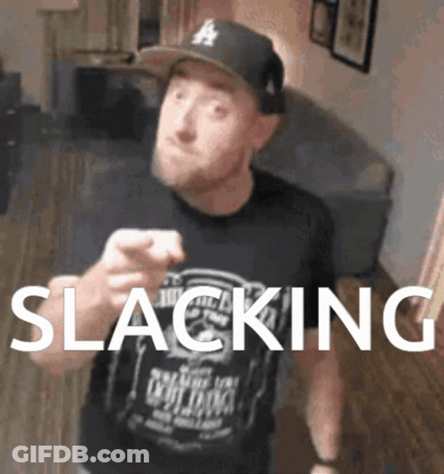 Stop Being A Slacker GIF