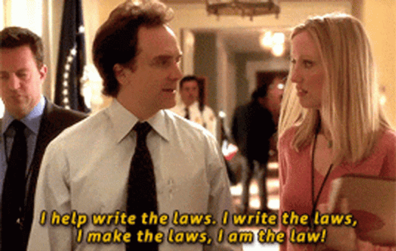 Stop Breaking The Law Josh Lyman West Wing GIF