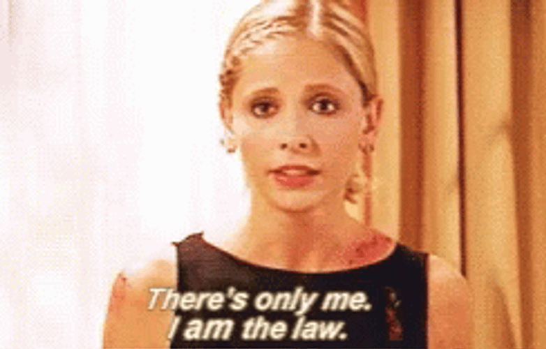 Stop Breaking The Law Sarah Michelle Gellar GIF