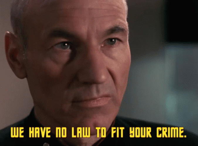 Stop Breaking The Law Star Trek Picard GIF
