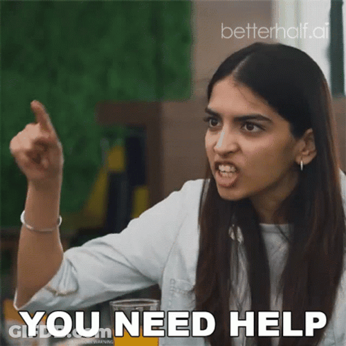 Stop Get Some Help Furious Lady GIF