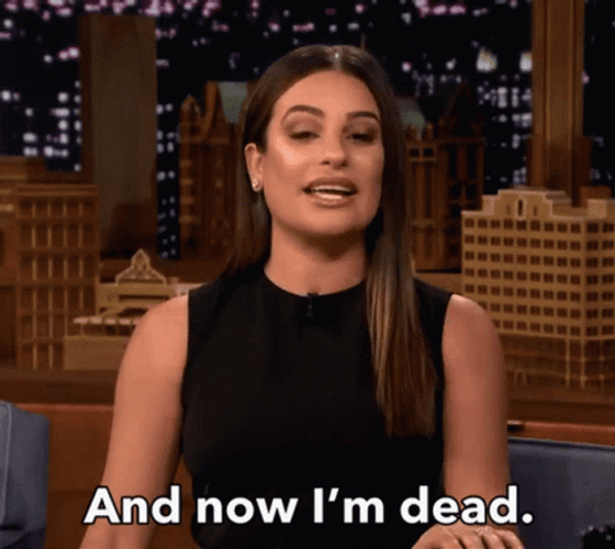 Stop He's Already Dead Lea Michele GIF