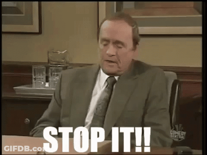 Stop It Bob Newhart GIF